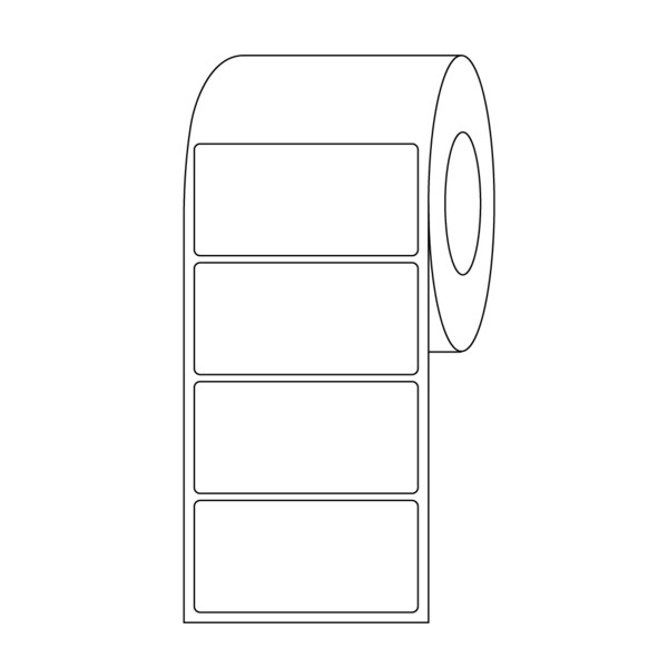 Thermal Jacket Labels 2" x 4"